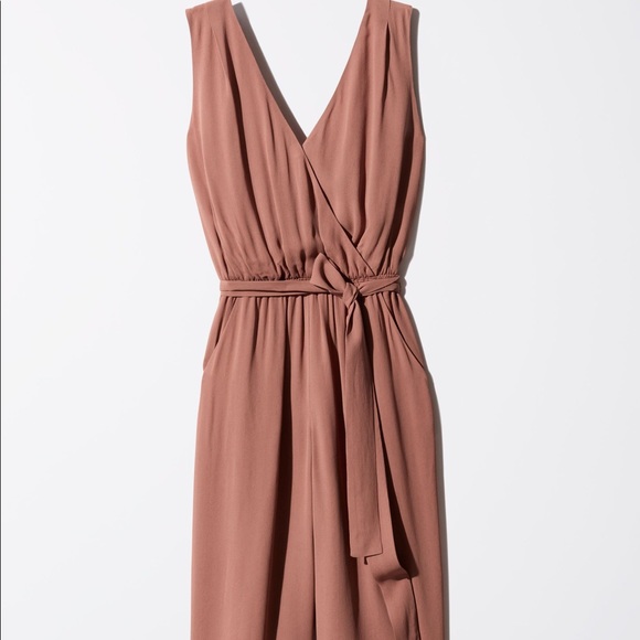 Aritzia Babaton maximillian jumpsuit rust size med - Picture 3 of 9